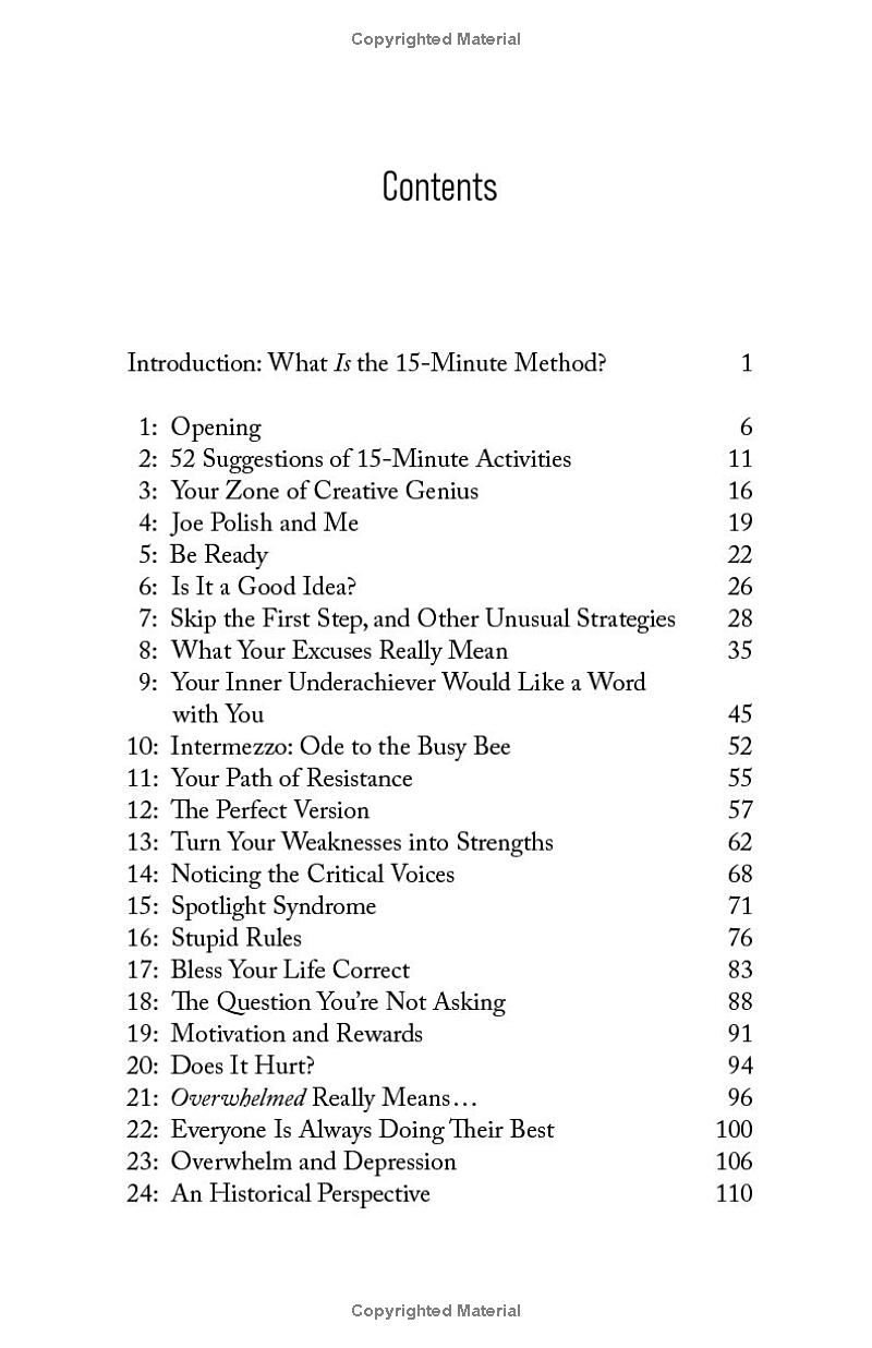 The 15-Minute Method