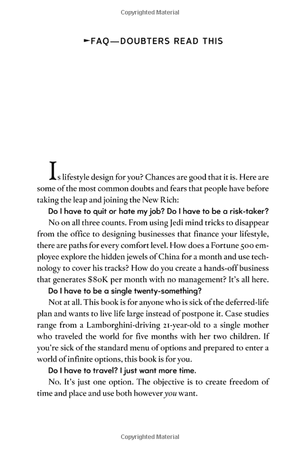 the 4-hour work week: escape the 9-5, live anywhere and join the new rich