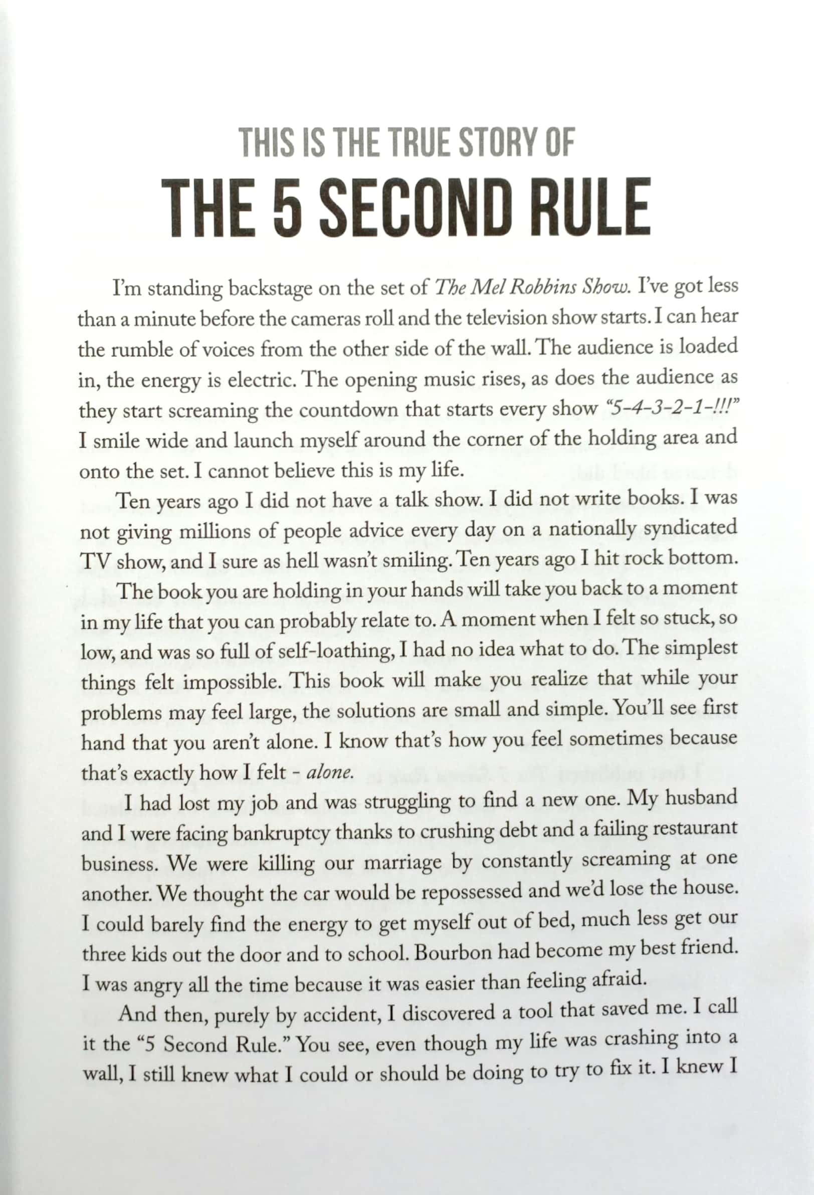 the 5 second rule : transform your life, work, and confidence with everyday courage