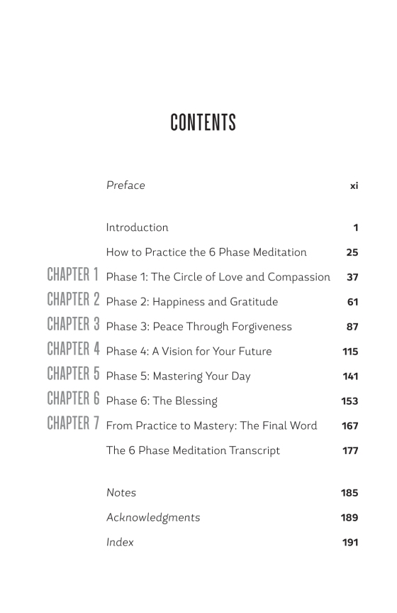 the 6 phase meditation method