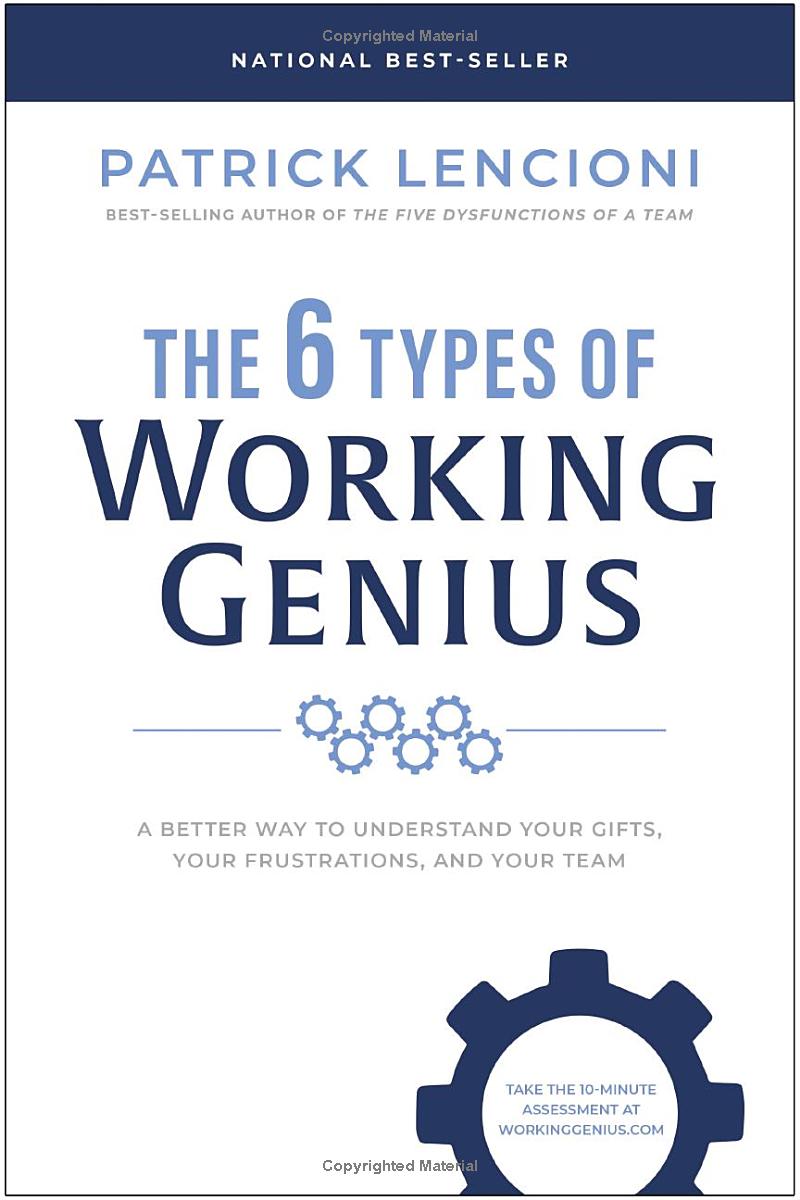 the 6 types of working genius