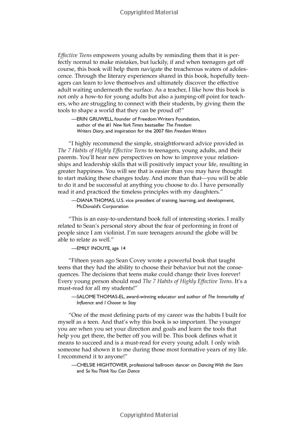 the 7 habits of highly effective teens