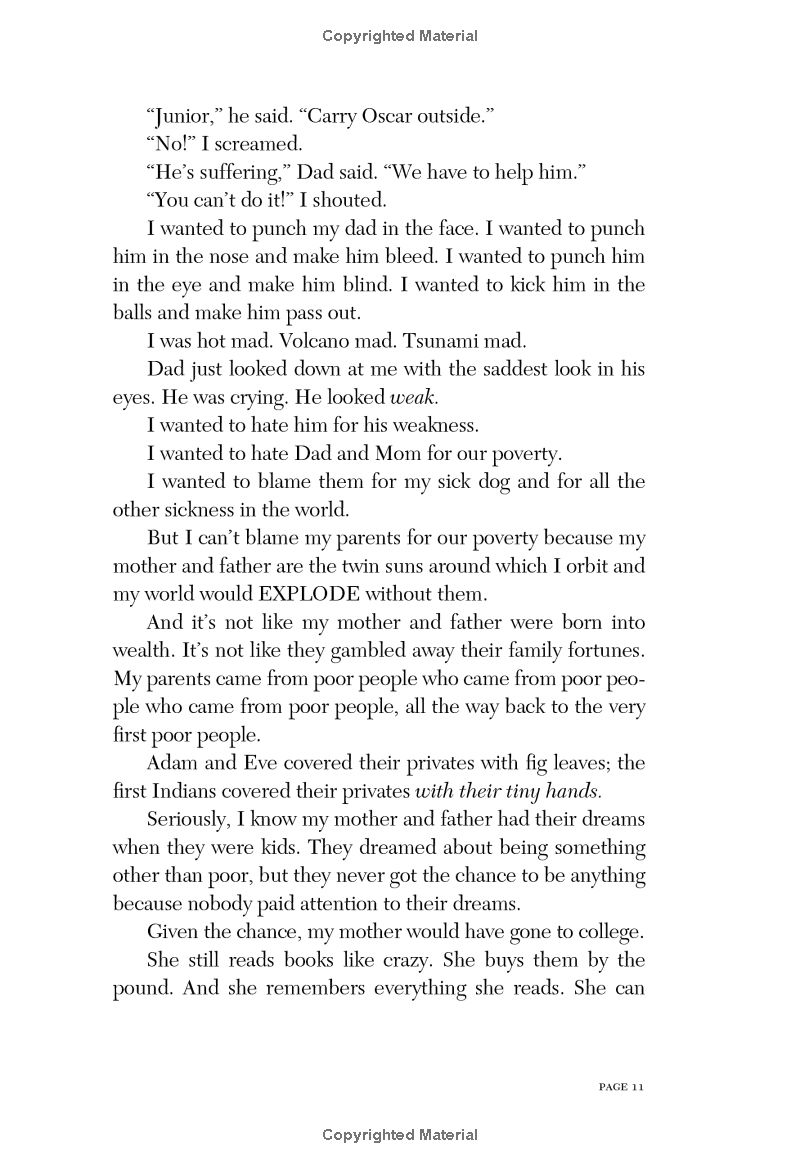 the absolutely true diary of a part-time indian