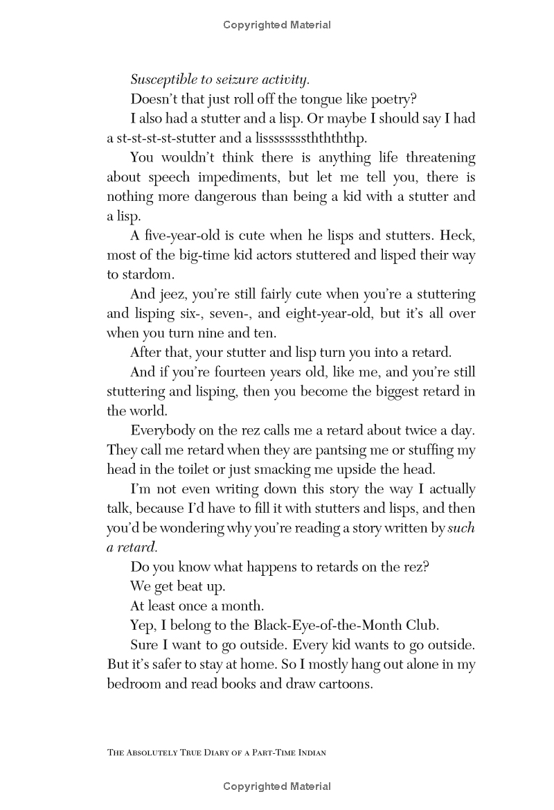 the absolutely true diary of a part-time indian