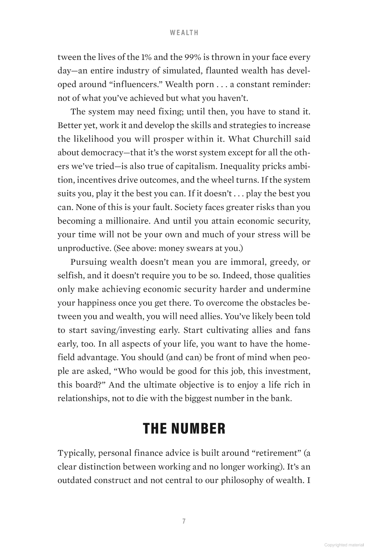 the algebra of wealth
