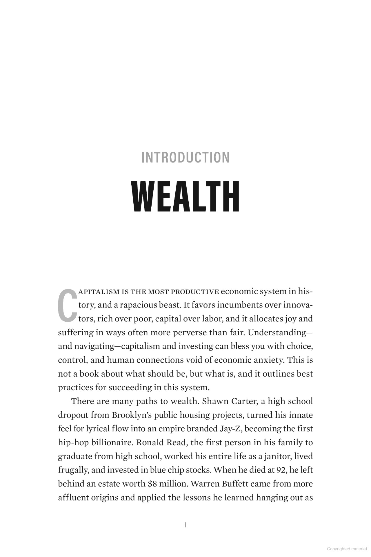 the algebra of wealth