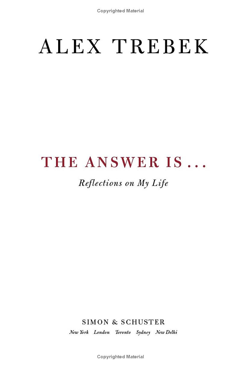 the answer is . . .: reflections on my life