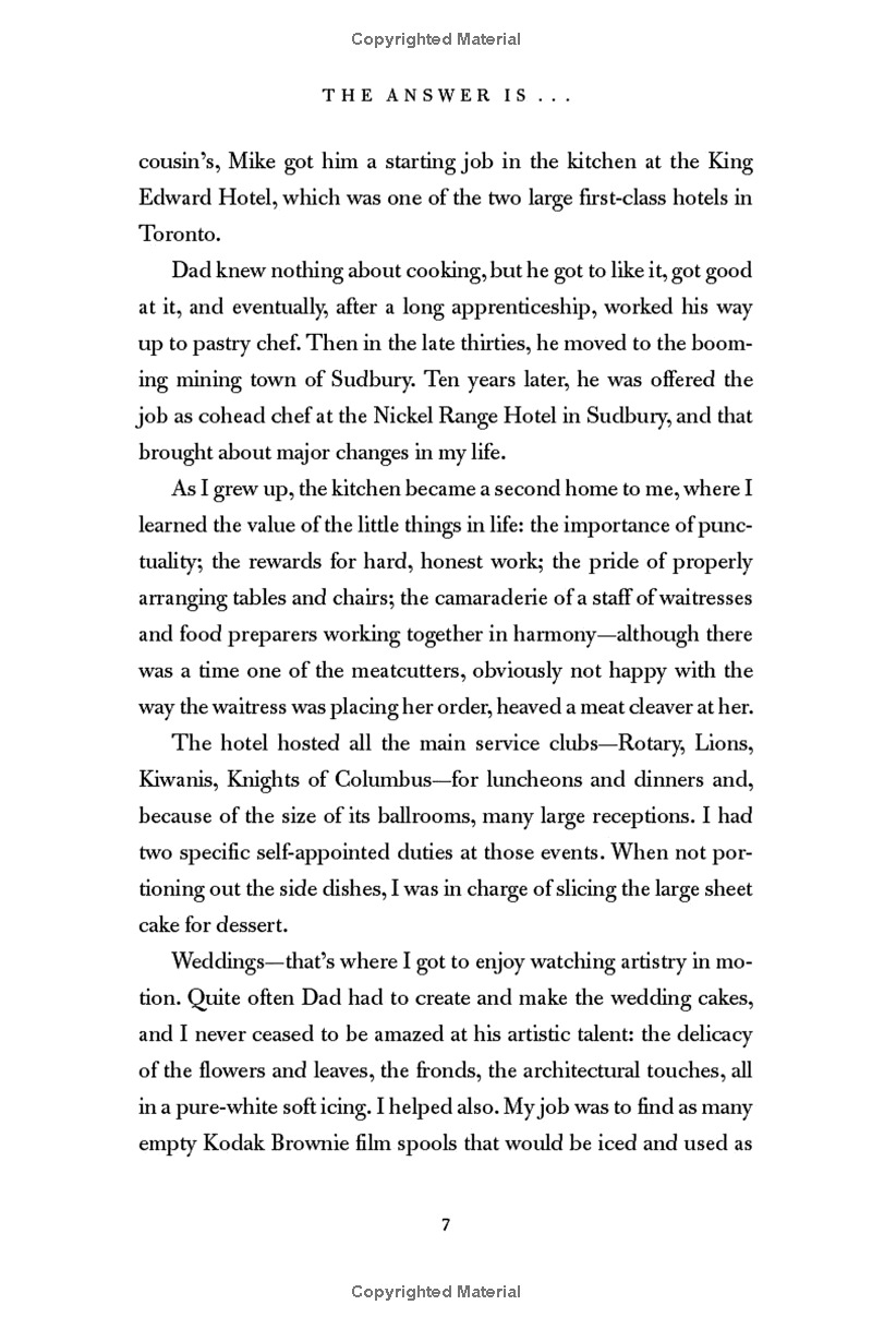 the answer is . . .: reflections on my life