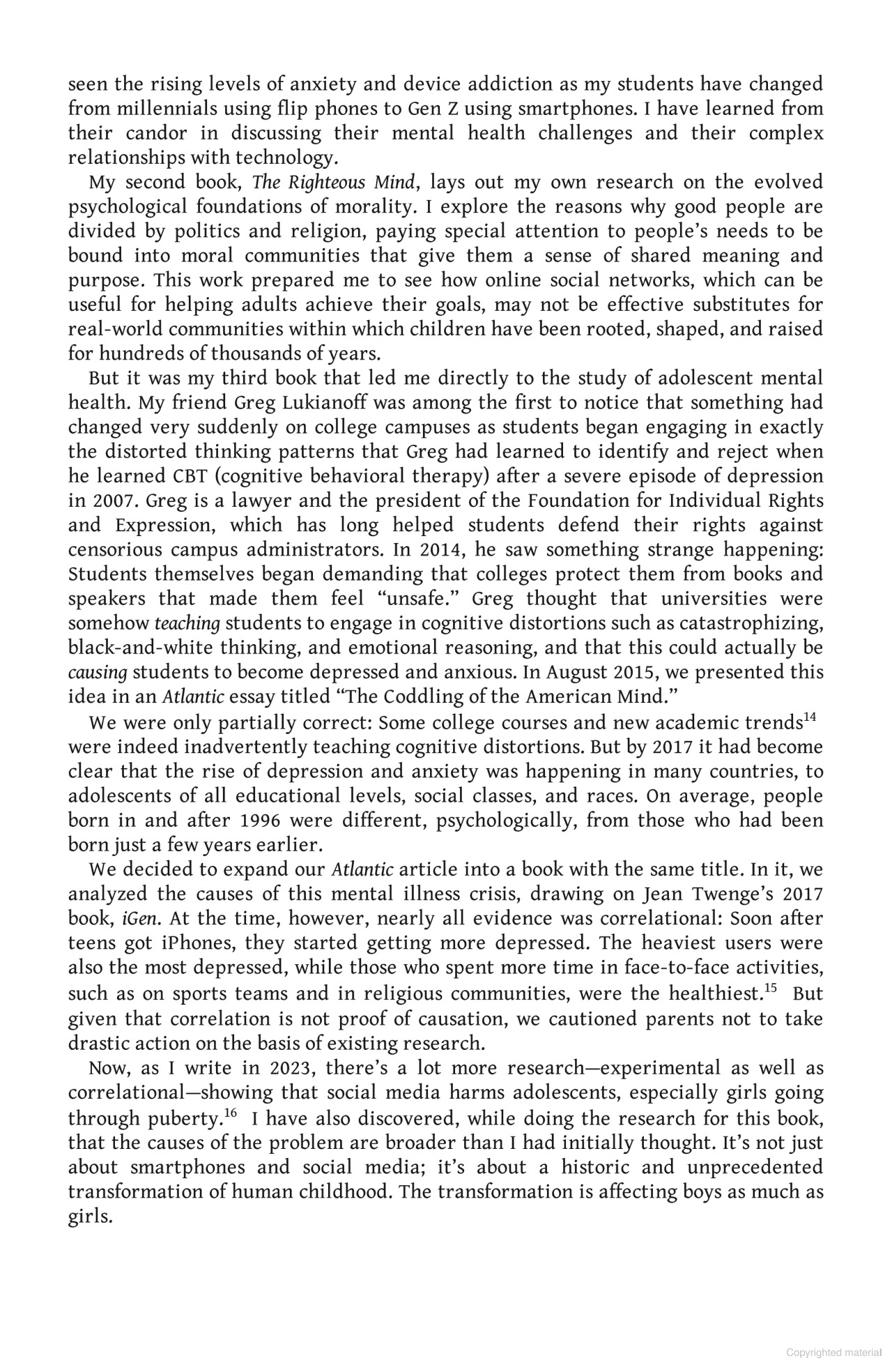 The Anxious Generation