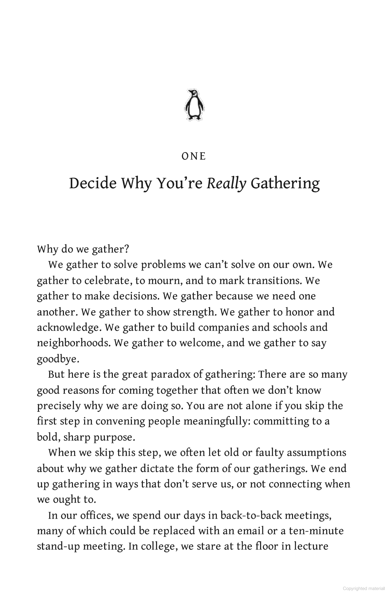 the art of gathering: how we meet and why it matters