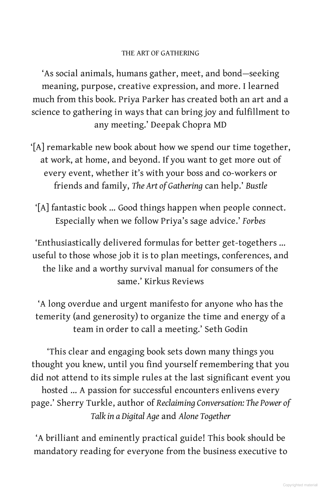 the art of gathering: how we meet and why it matters