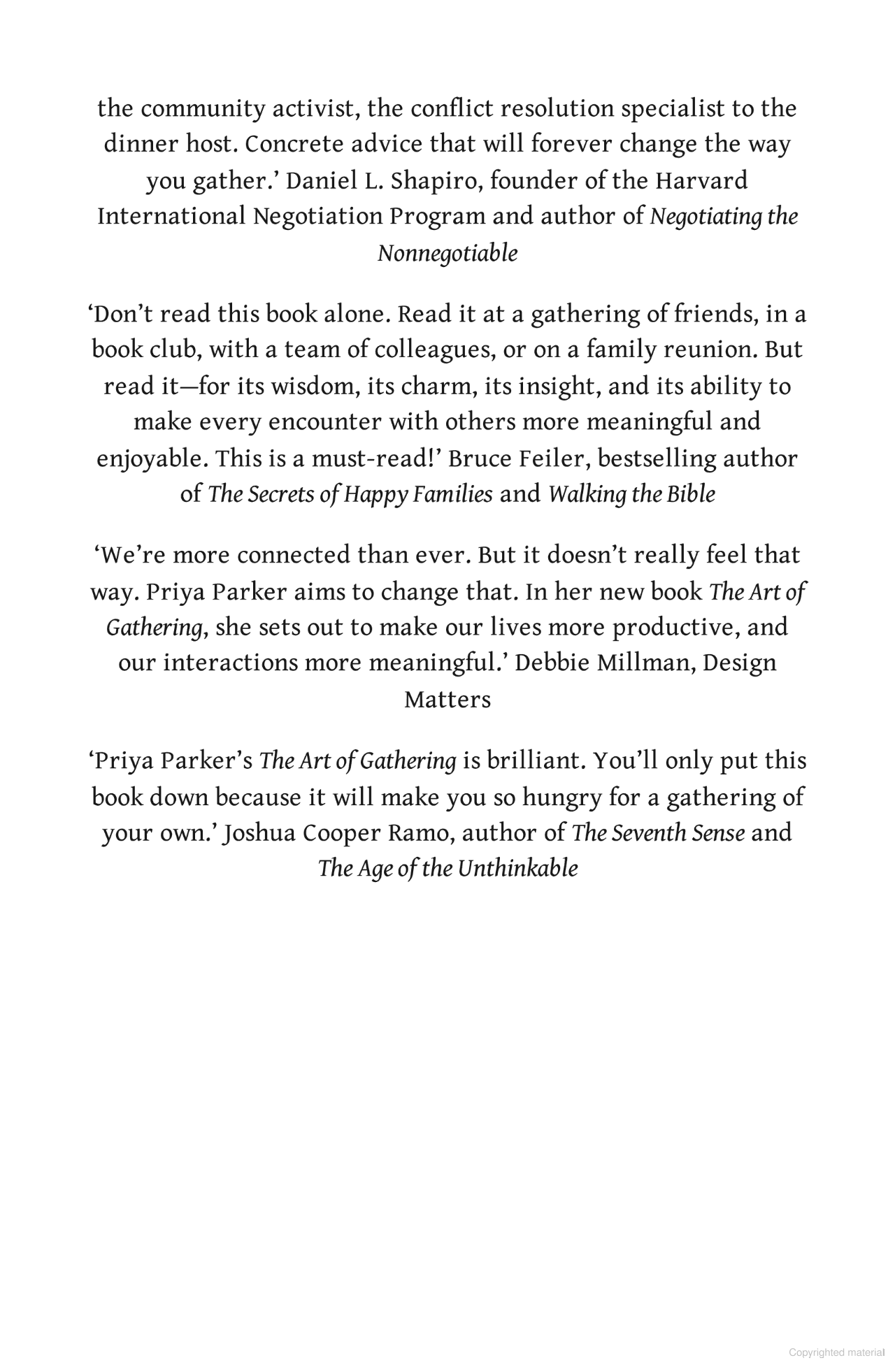 the art of gathering: how we meet and why it matters