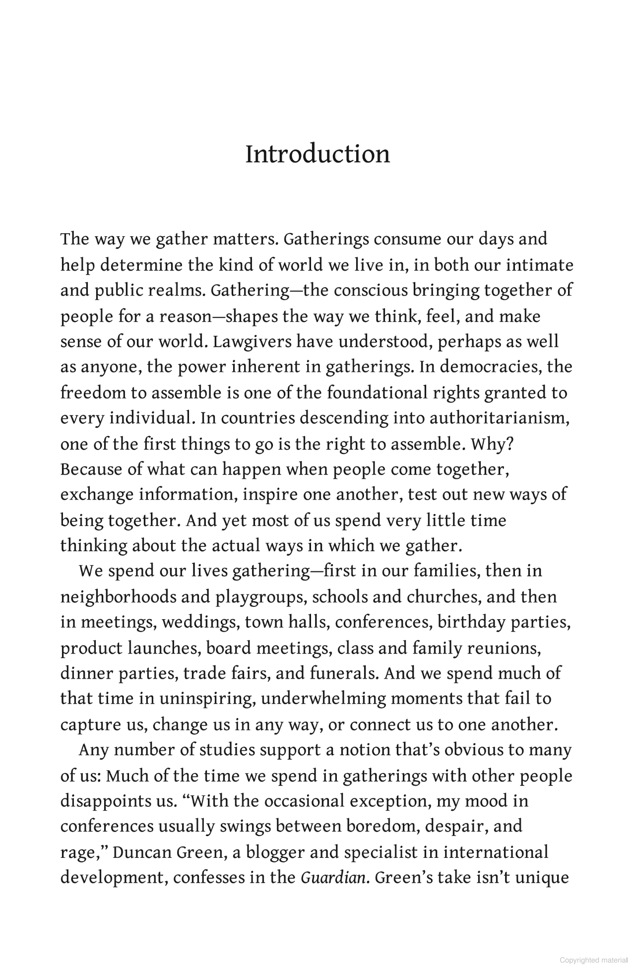 the art of gathering: how we meet and why it matters