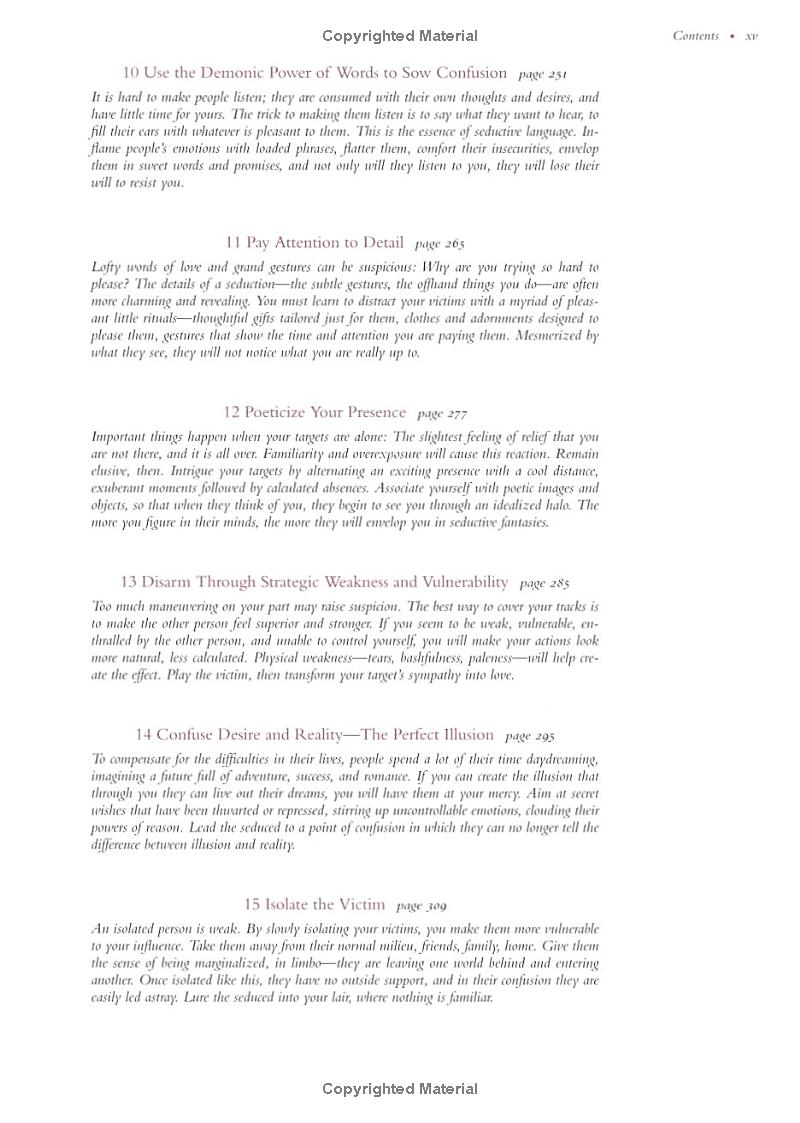 the art of seduction