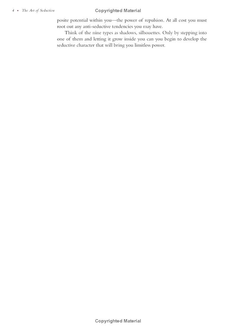 the art of seduction