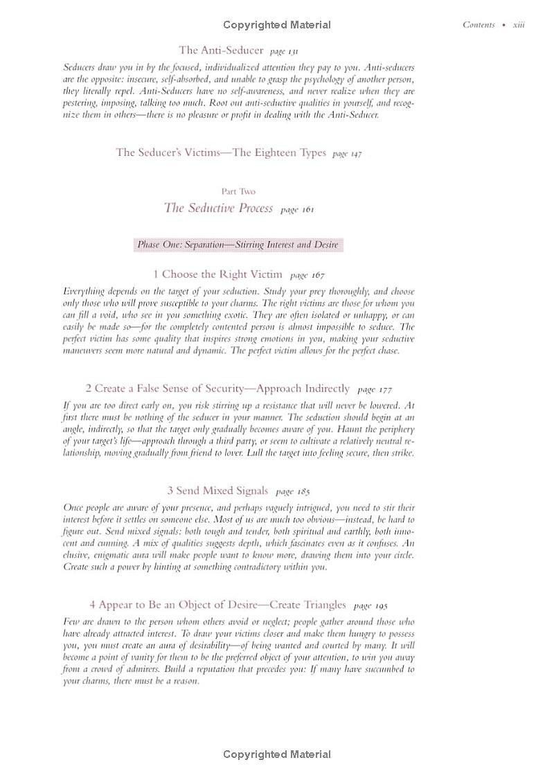 the art of seduction