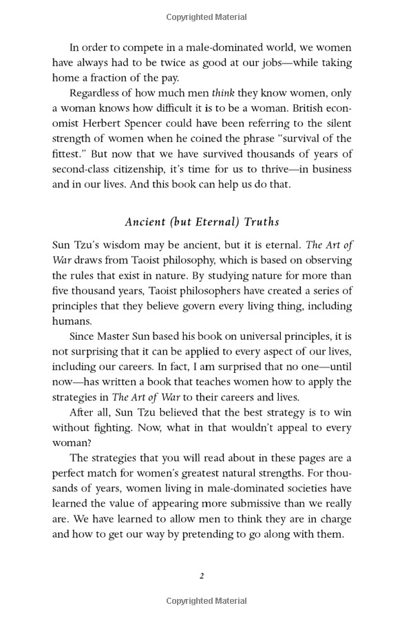 the art of war for women: sun tzu's ultimate guide to winning without confrontation