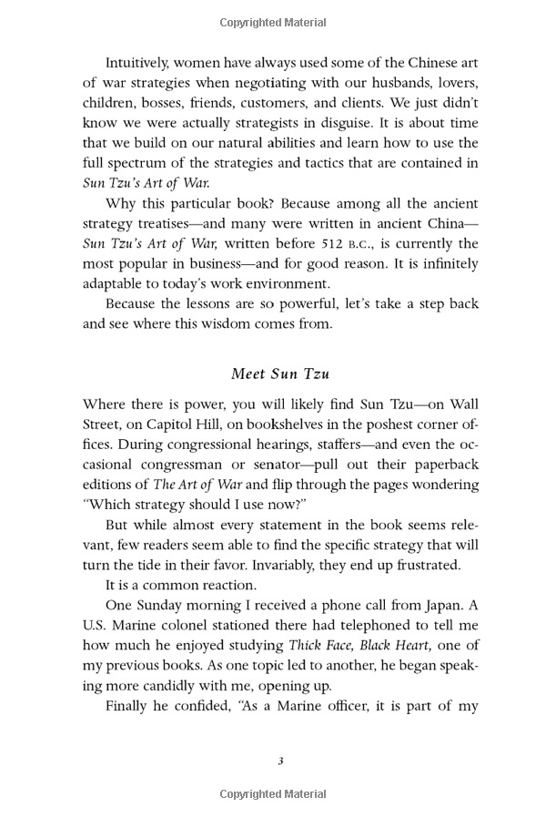 the art of war for women: sun tzu's ultimate guide to winning without confrontation