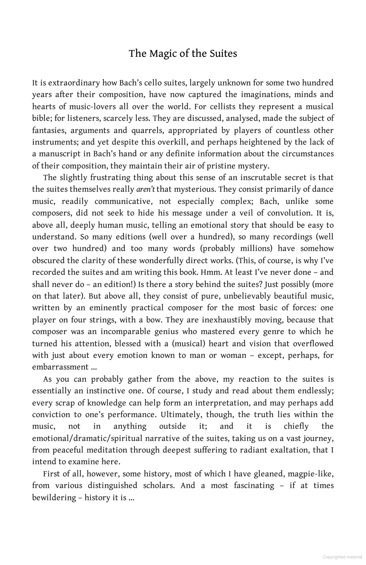 the bach cello suites