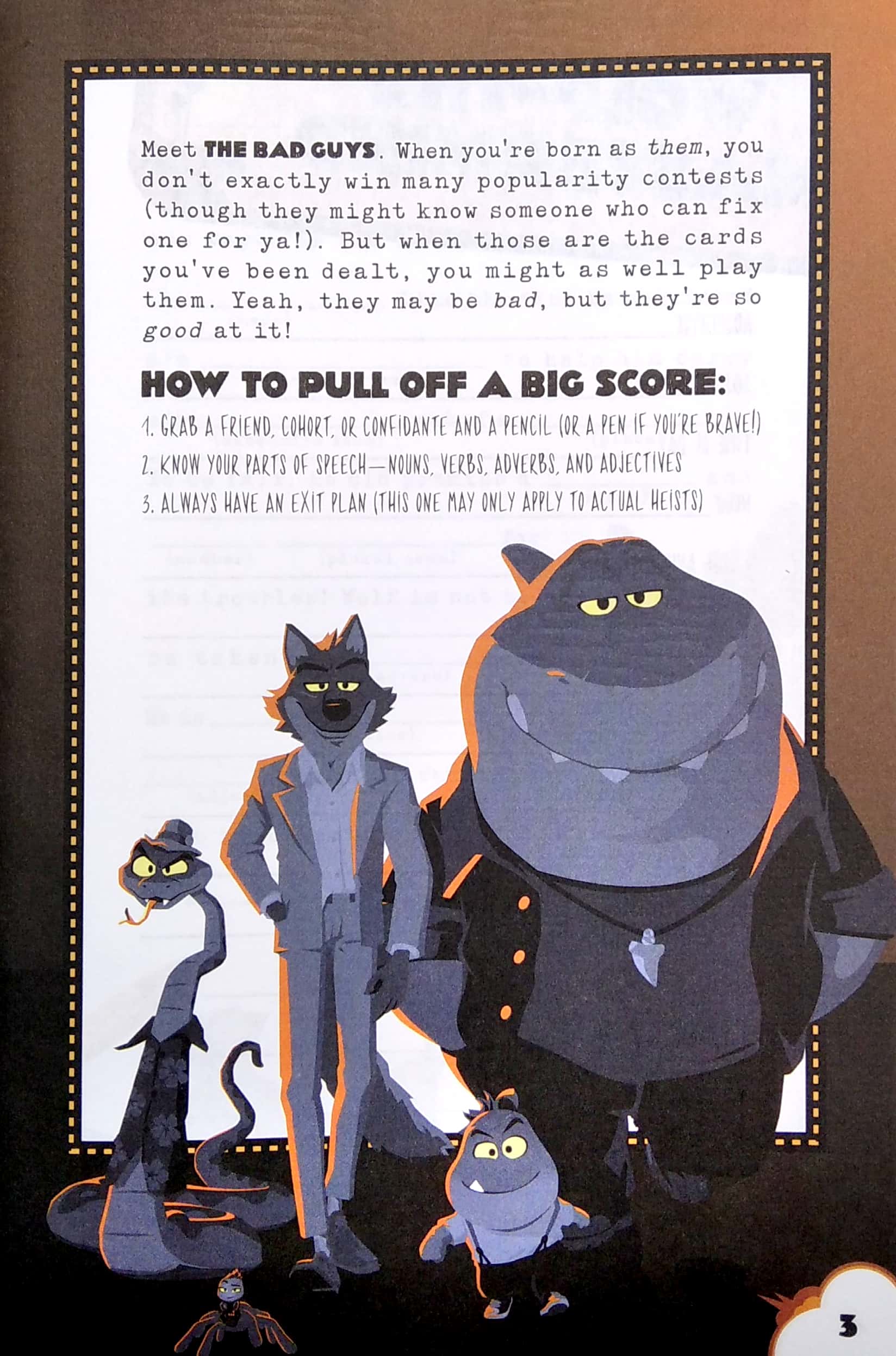 the bad guys movie: the biggest, baddest fill-in book ever!