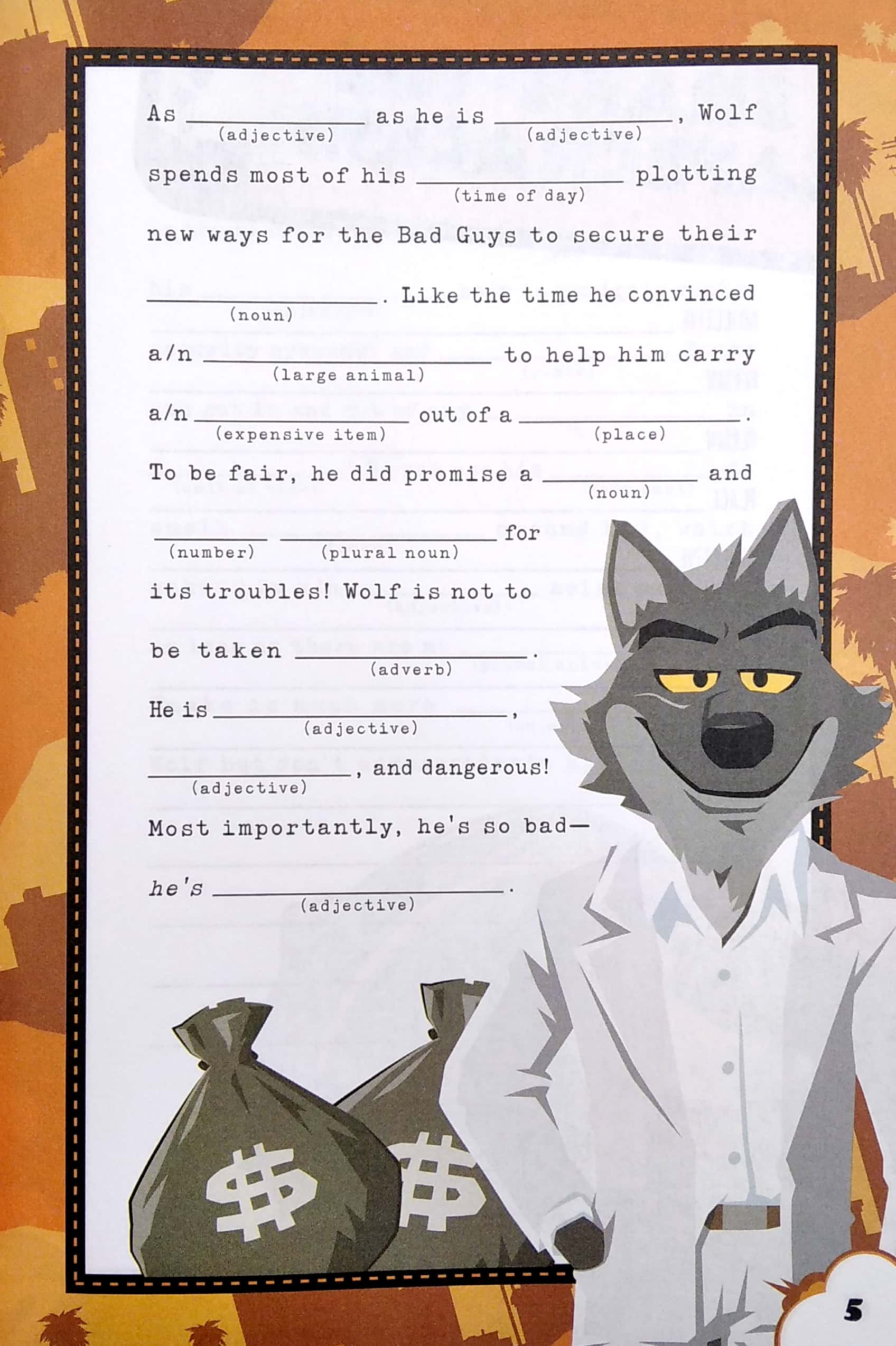 the bad guys movie: the biggest, baddest fill-in book ever!