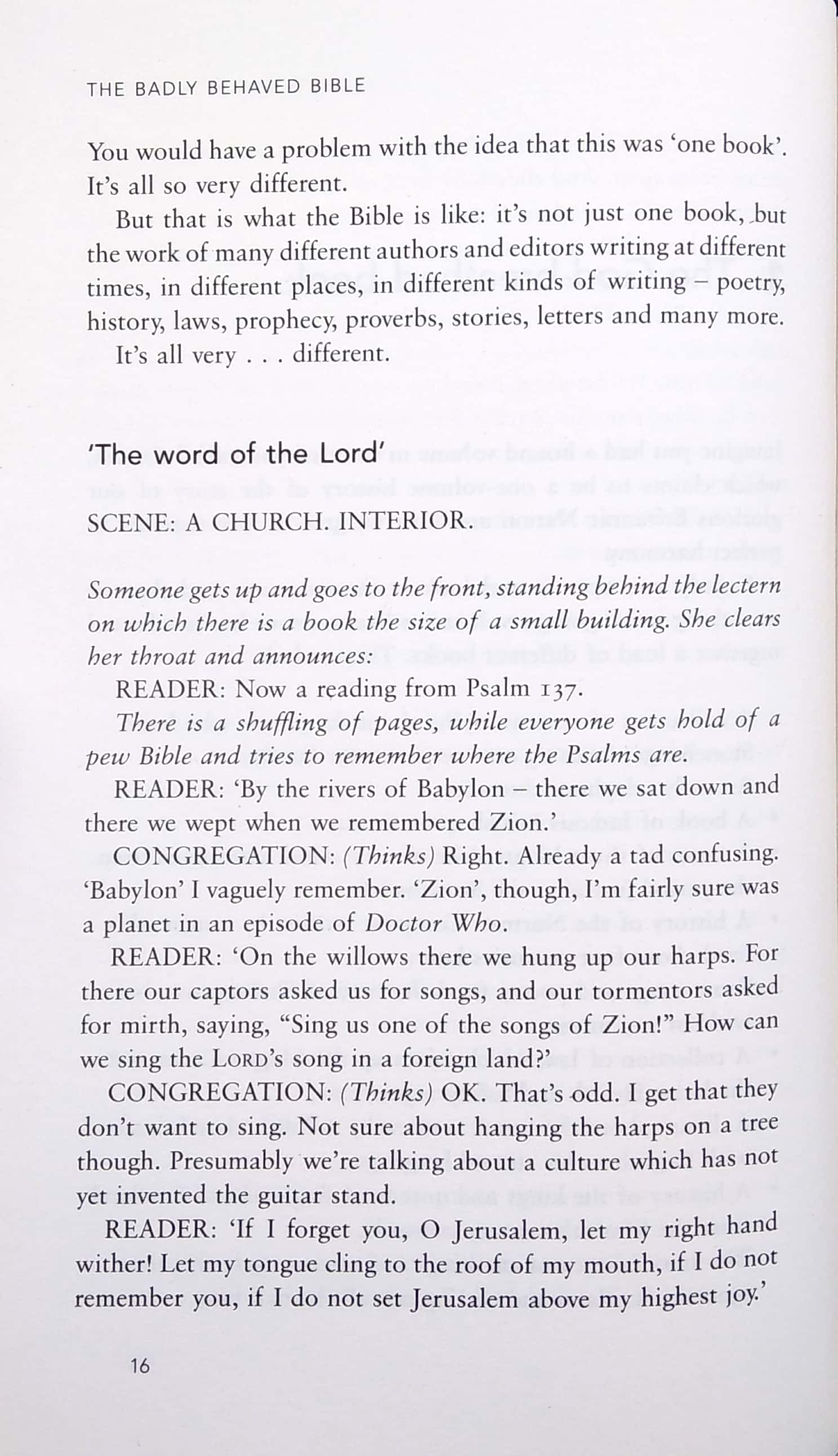 the badly behaved bible: thinking again about the story of scripture