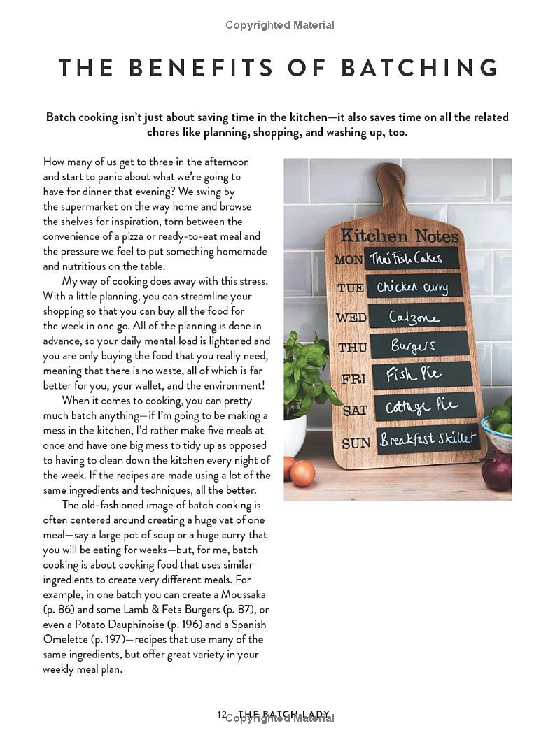 the batch lady : shop once. cook once. eat well all week.