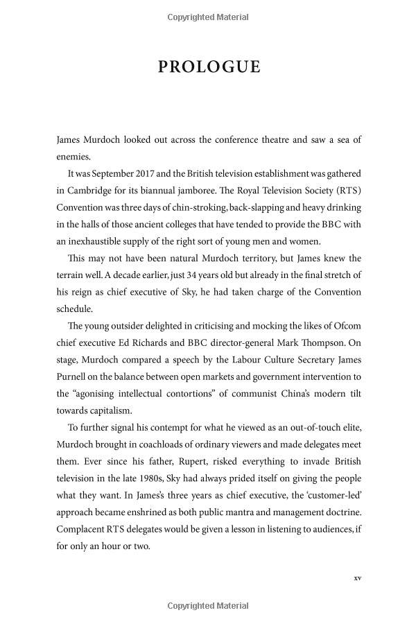 the battle for sky: the murdochs, disney, comcast and the future of entertainment