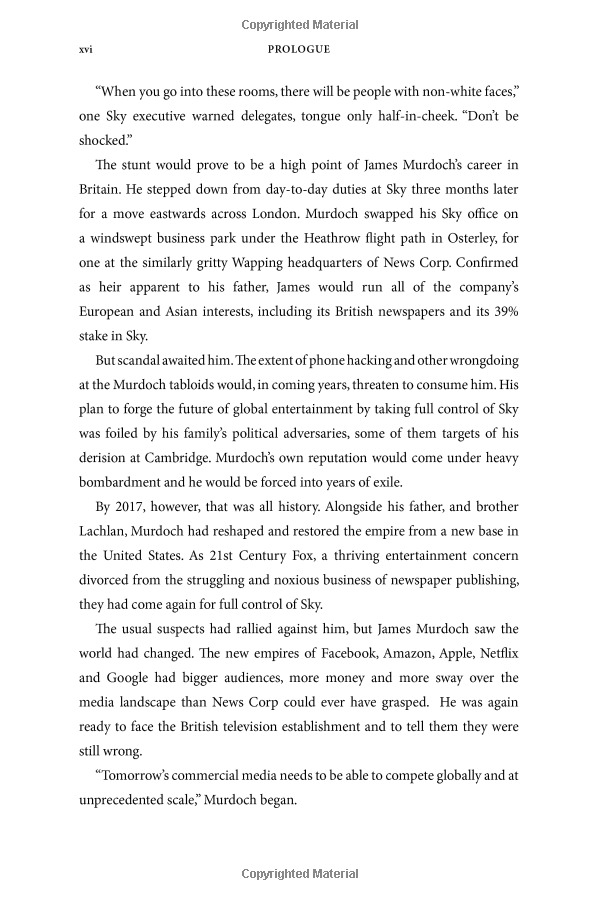 the battle for sky: the murdochs, disney, comcast and the future of entertainment