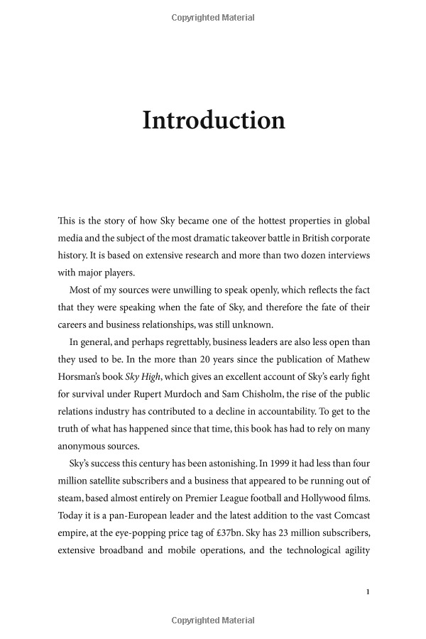 the battle for sky: the murdochs, disney, comcast and the future of entertainment