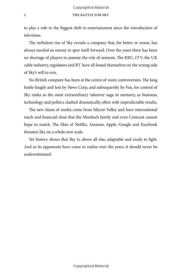 the battle for sky: the murdochs, disney, comcast and the future of entertainment