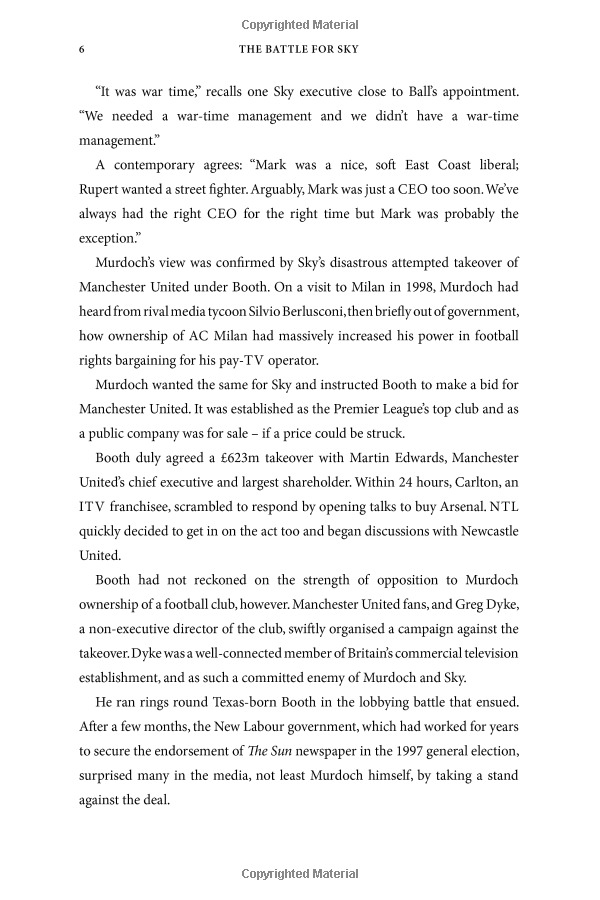 the battle for sky: the murdochs, disney, comcast and the future of entertainment