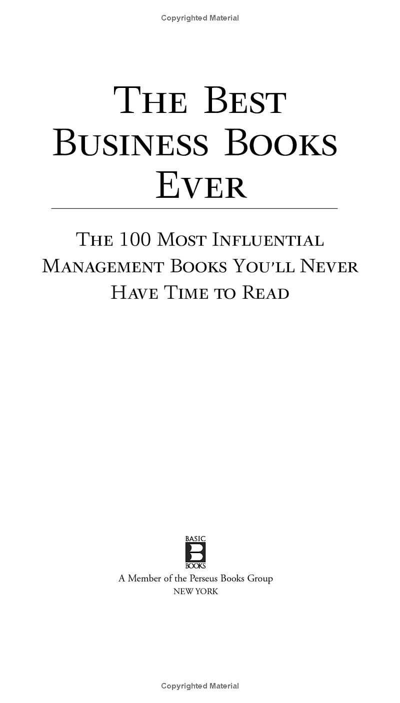 the best business books ever