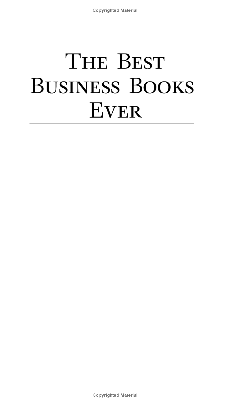 the best business books ever