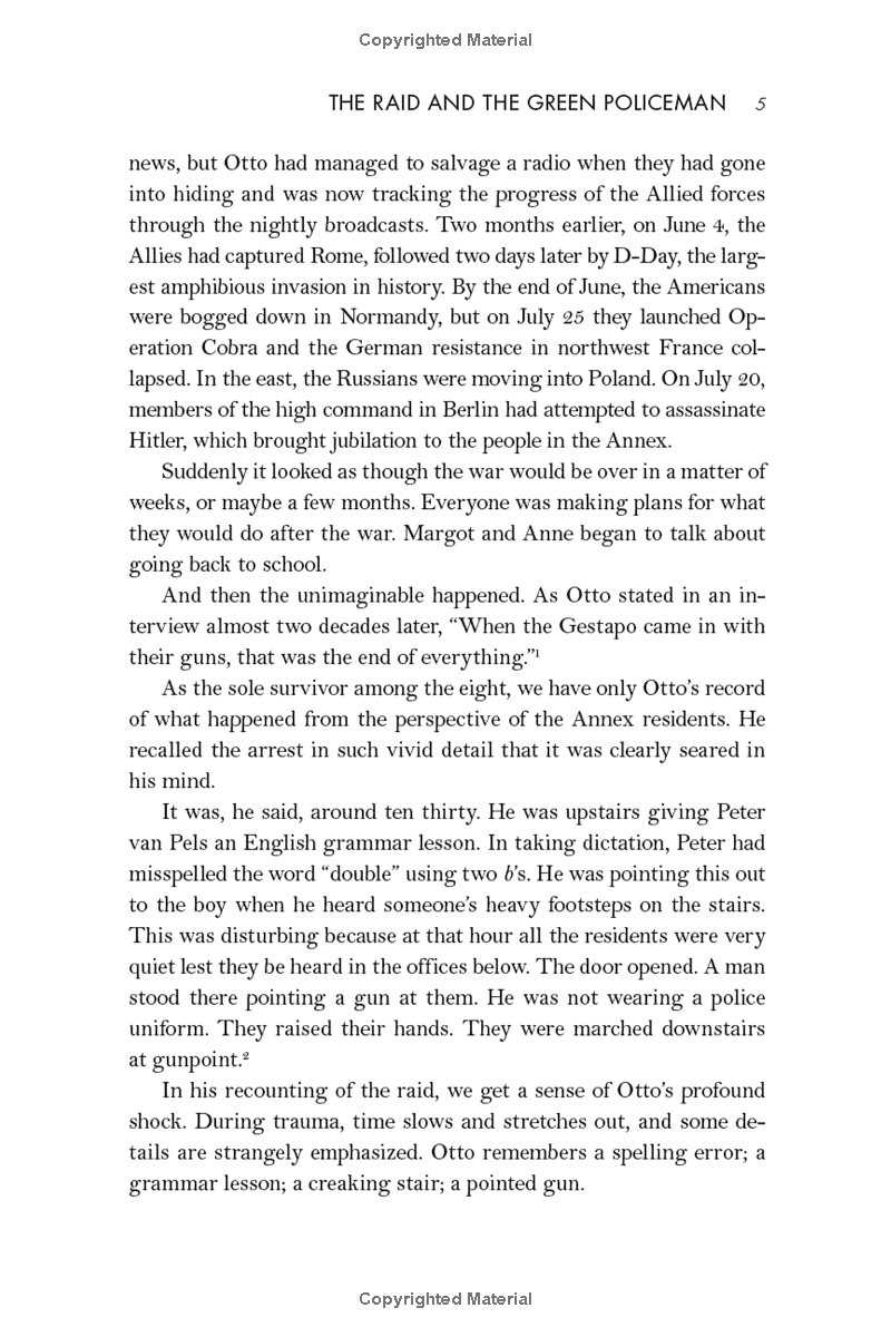 the betrayal of anne frank: a cold case investigation