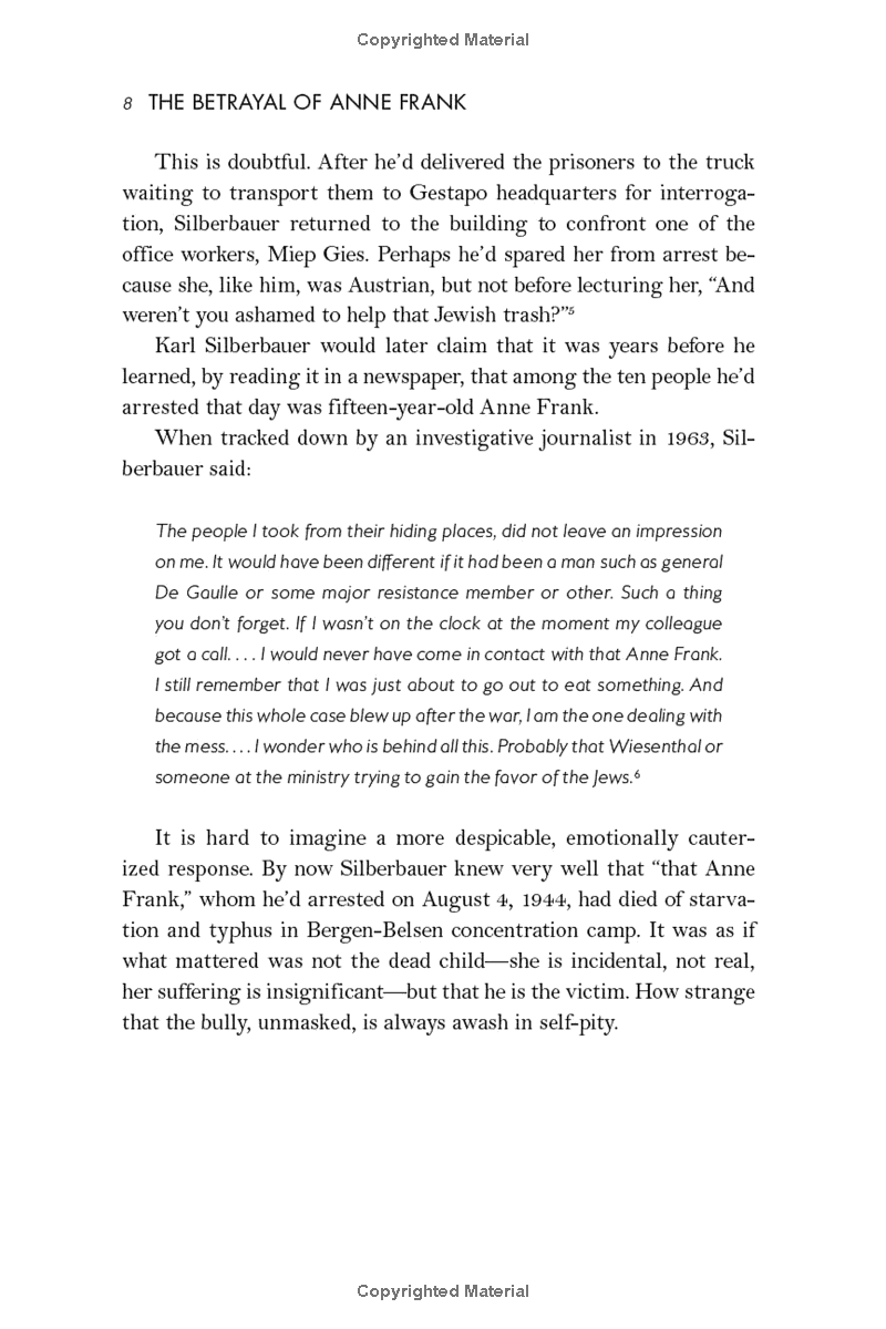 the betrayal of anne frank: a cold case investigation