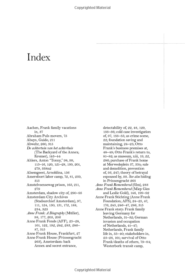 the betrayal of anne frank: a cold case investigation