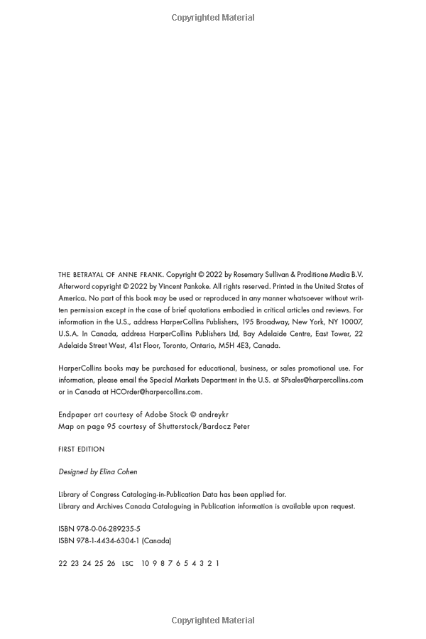 the betrayal of anne frank: a cold case investigation