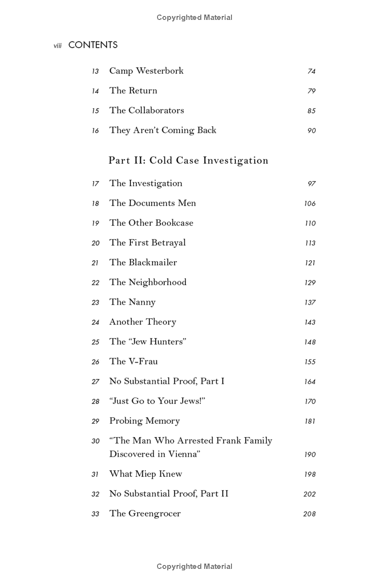 the betrayal of anne frank: a cold case investigation