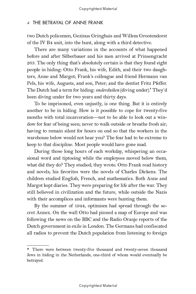 the betrayal of anne frank: a cold case investigation