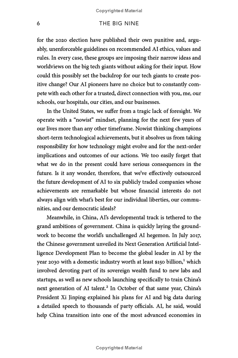 the big nine: how the tech titans and their thinking machines could warp humanity