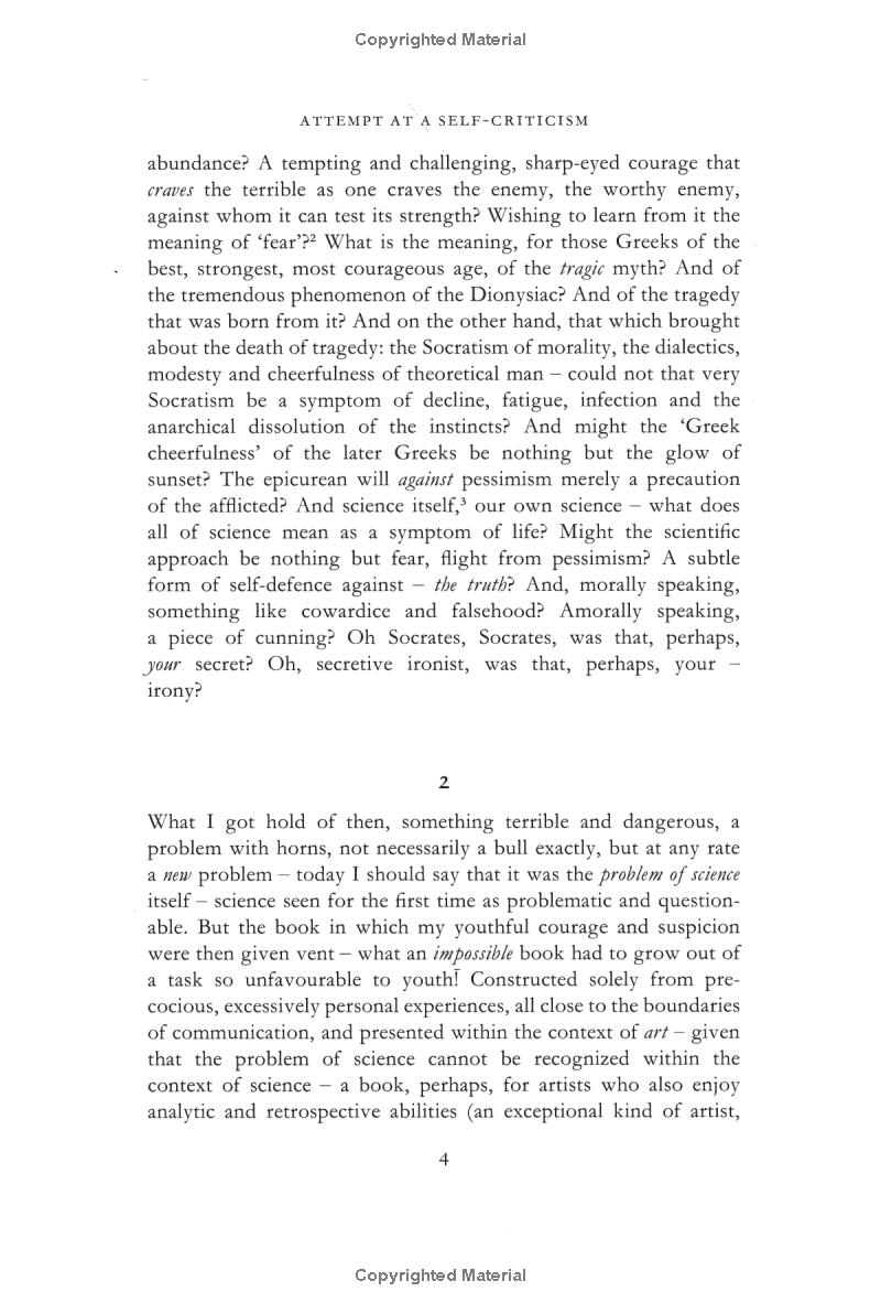 the birth of tragedy