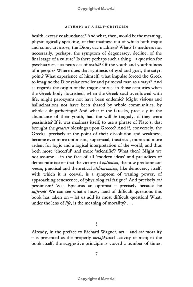 the birth of tragedy