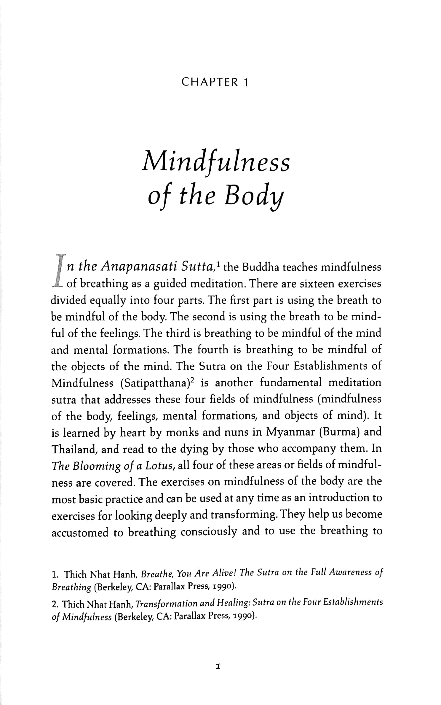 the blooming of a lotus: essential guided meditations for mindfulness, healing, and transformation