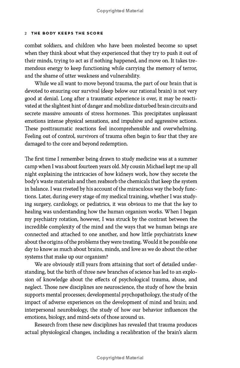 the body keeps the score: brain, mind, and body in the healing of trauma