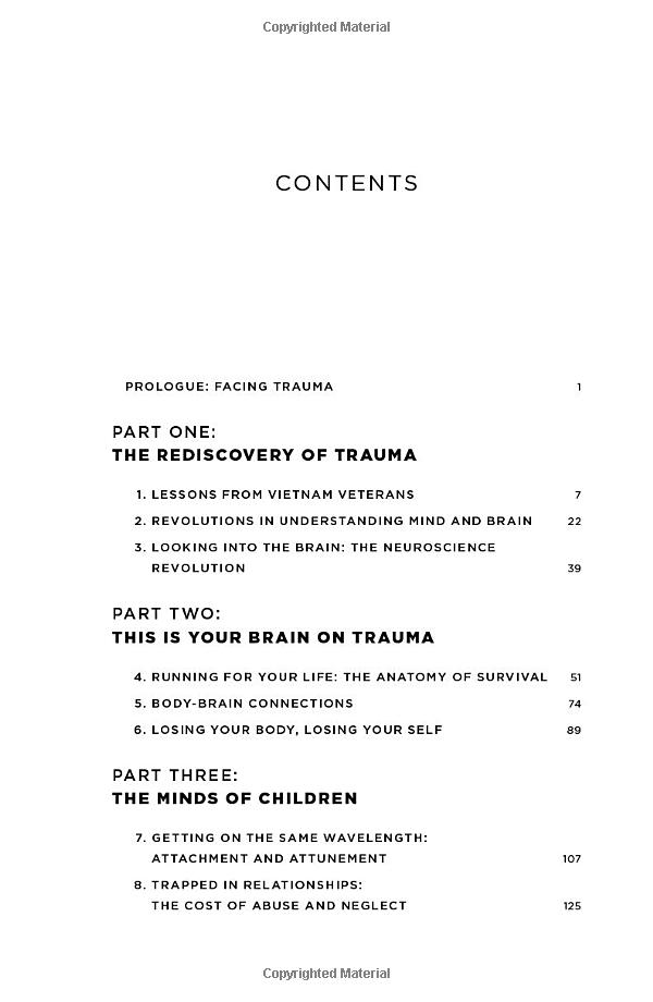 the body keeps the score: brain, mind, and body in the healing of trauma