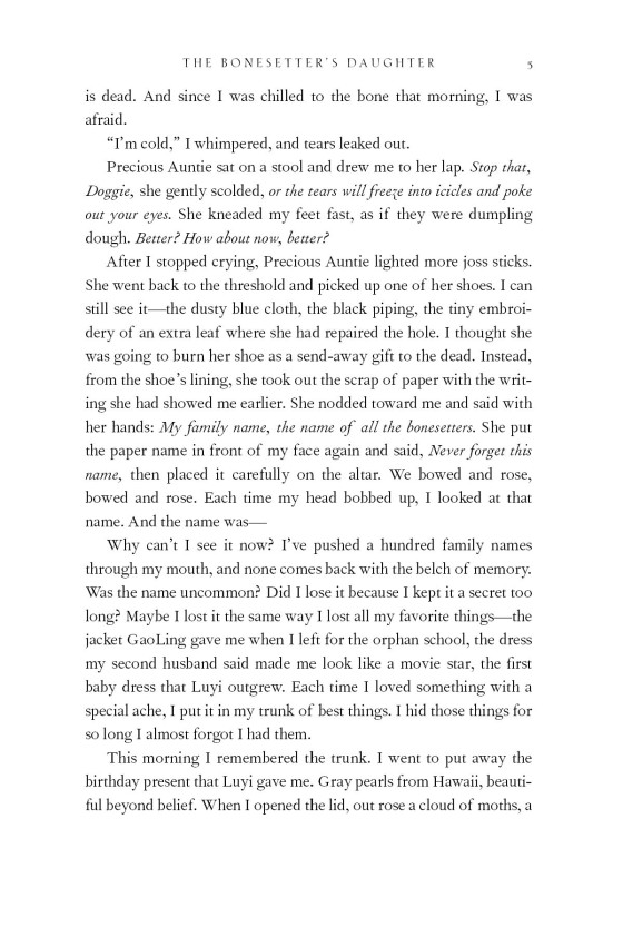 the bonesetter's daughter