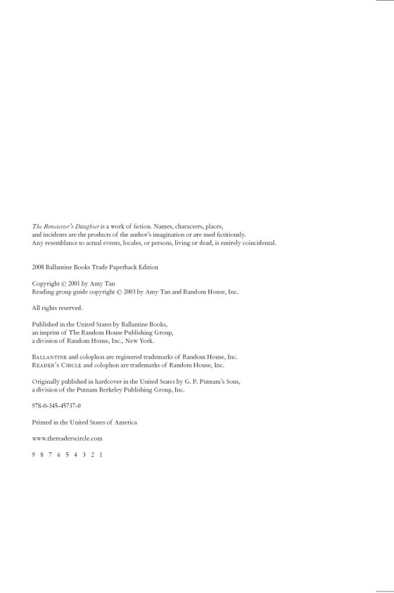 the bonesetter's daughter