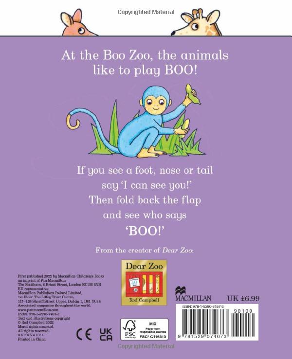 the boo zoo : a peekaboo lift the flap book