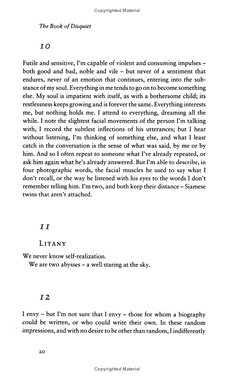 the book of disquiet